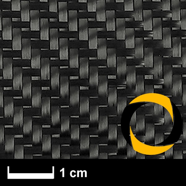 Kohlegewebe 200 g/m² (Aero, Köper) 150 cm